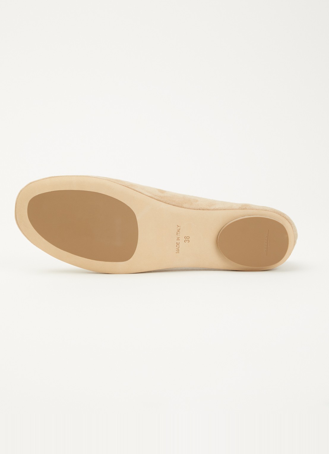 Max Mara Todi ballerina van suède  - detail 5 donkerbeige