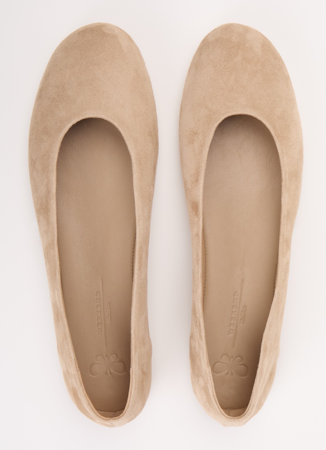 Max Mara Todi ballerina van suède  - detail 7 donkerbeige