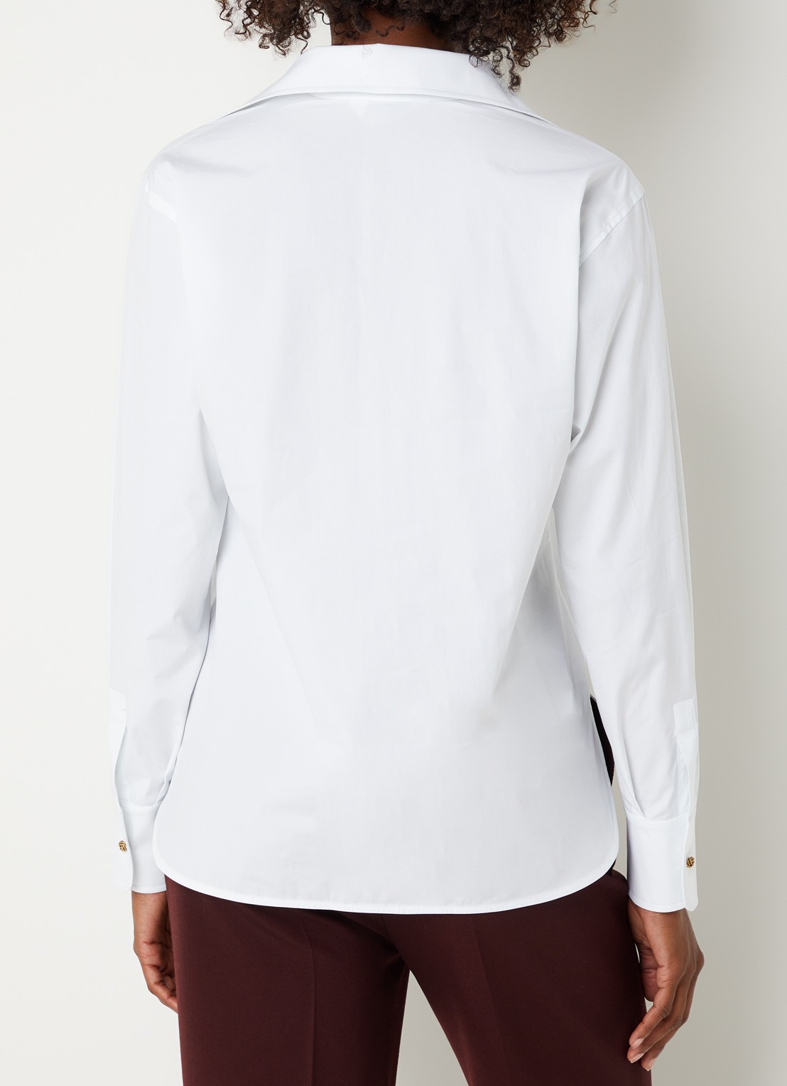 Max Mara Tuniek met V-hals - achterkant 3 wit