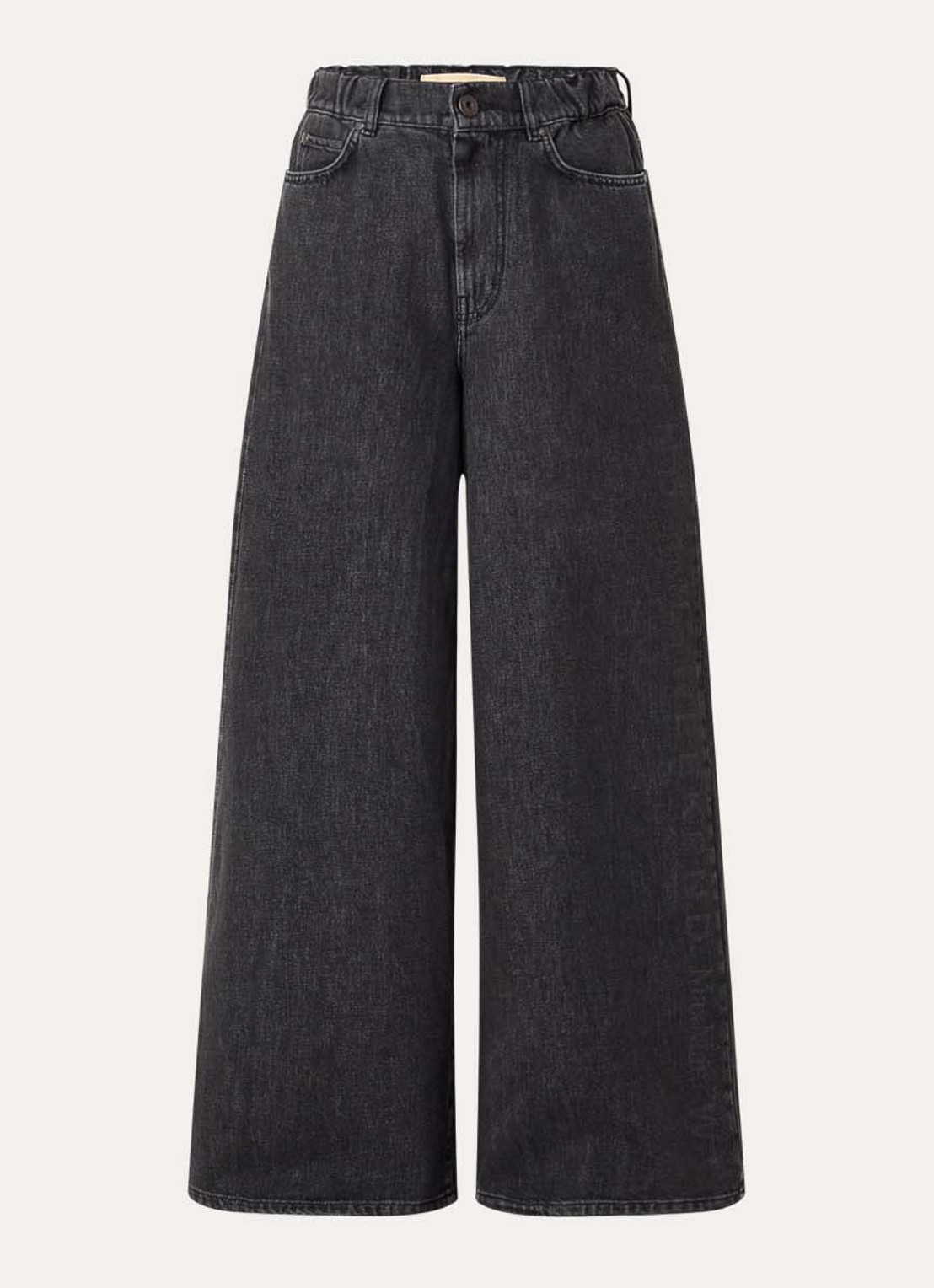 Max Mara Vortice high waist wide leg jeans met gekleurde wassing - voorkant antraciet