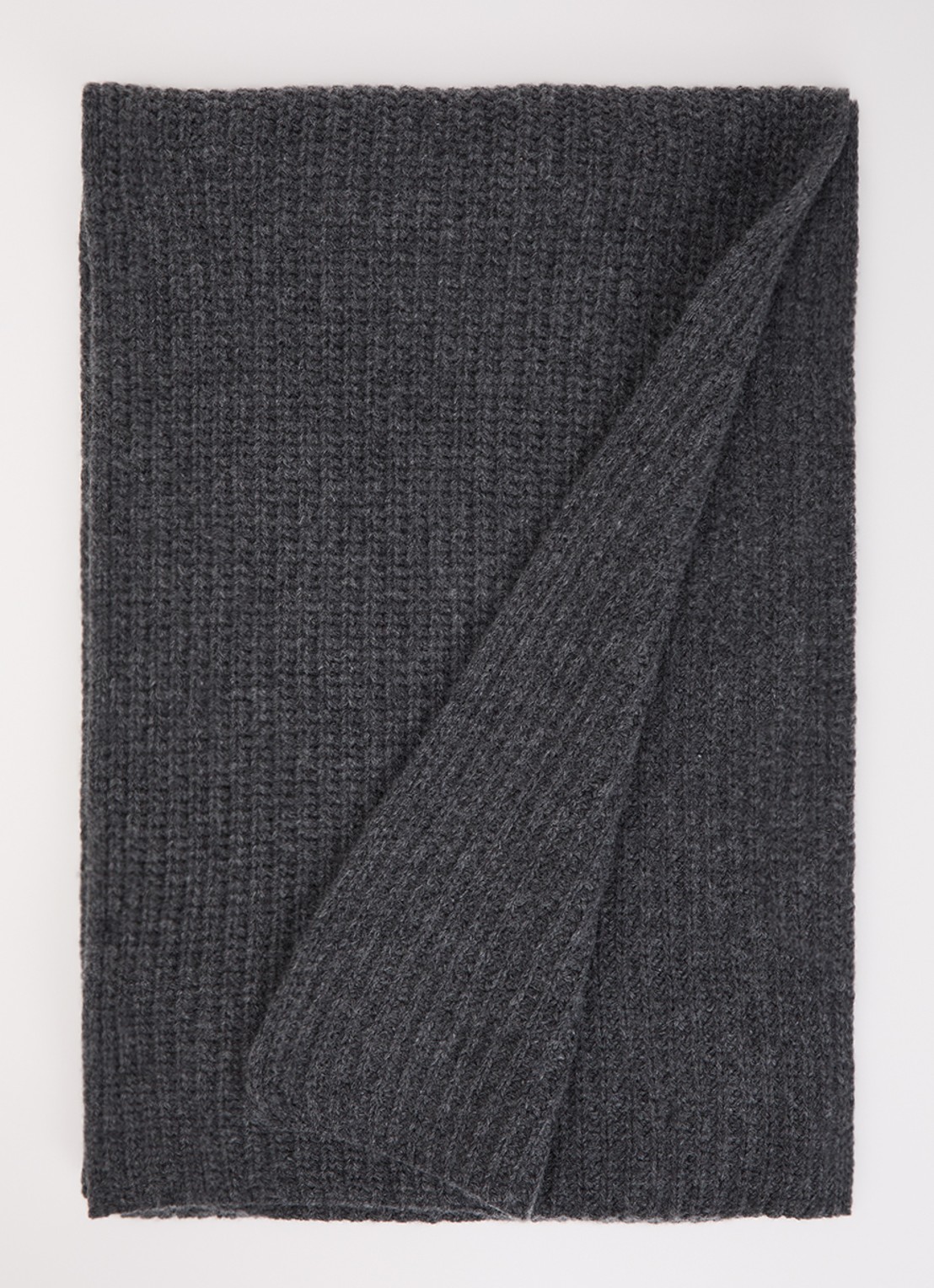 Max Mara Wkabardies sjaal van wol met borduring - voorkant donkergrijs