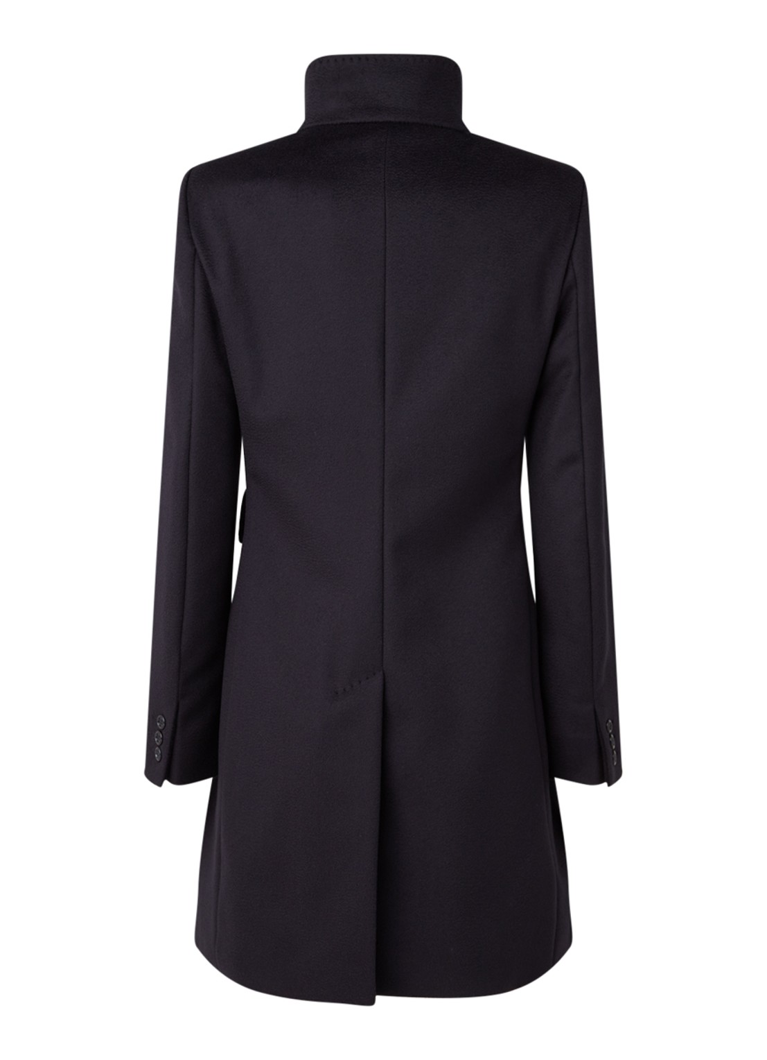 MaxMara Agnese mantel van wol met steekzakken - achterkant blauw