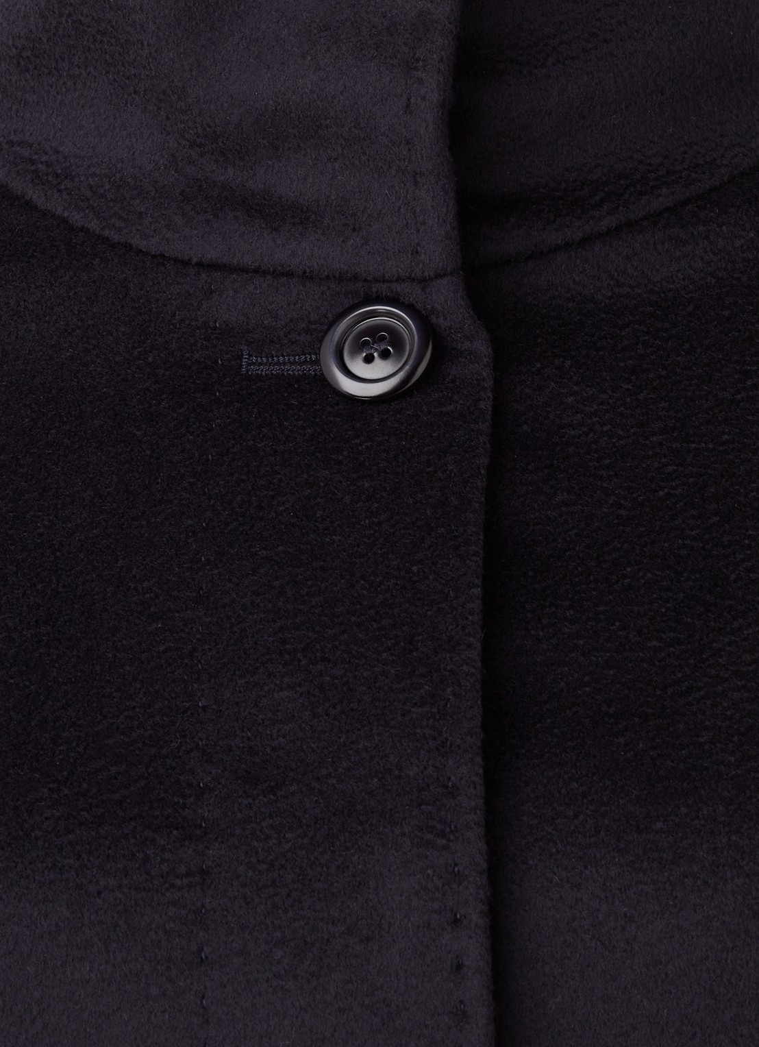 MaxMara Agnese mantel van wol met steekzakken - detail 3 blauw