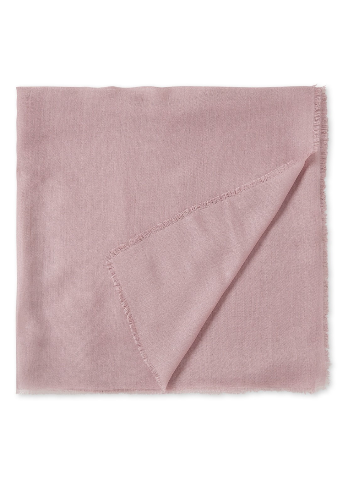 MaxMara Ema sjaal in uni 140 x 140 cm - voorkant roze