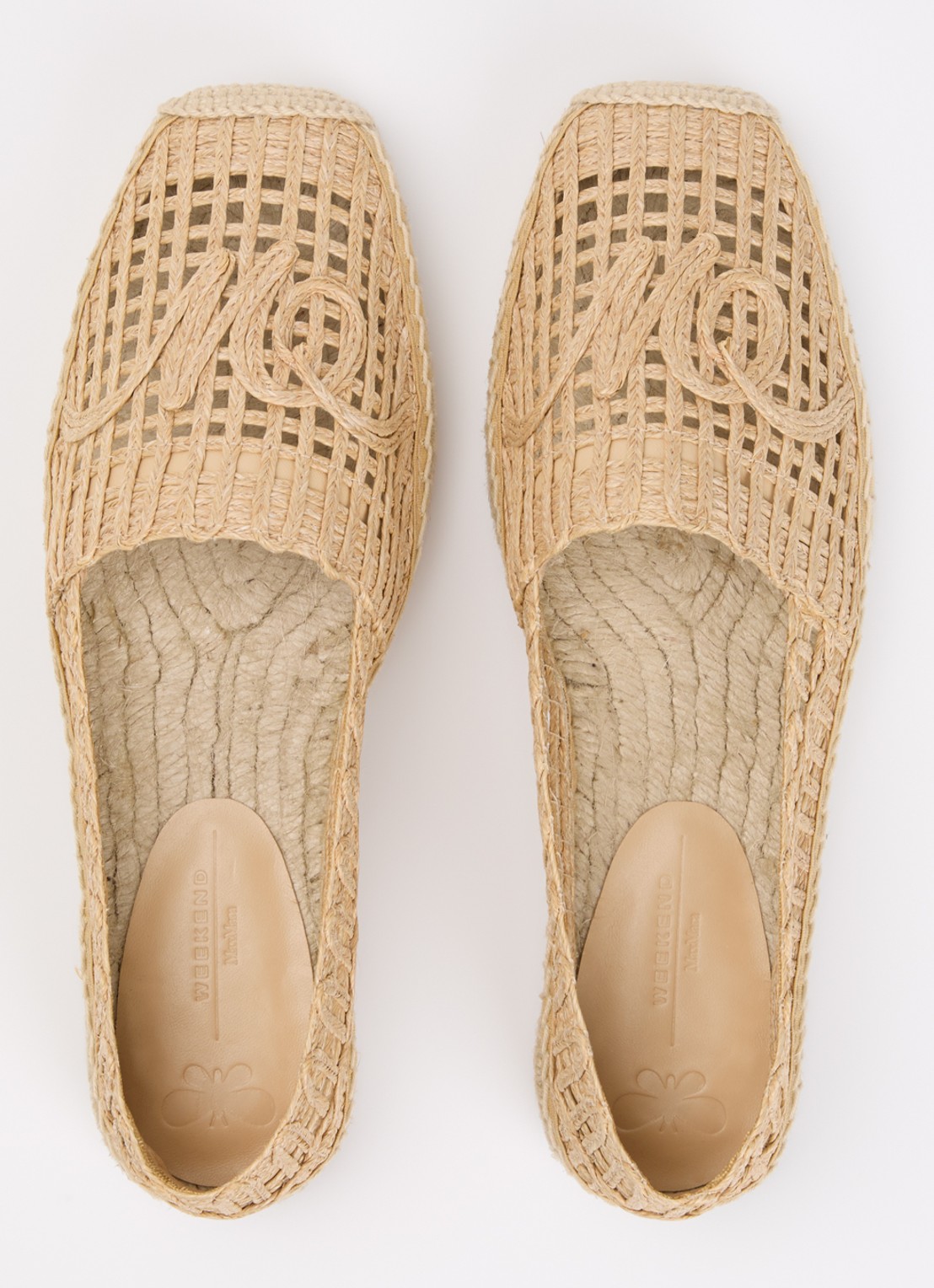 MaxMara Espadrille met opengewerkt dessin - detail 7 camel