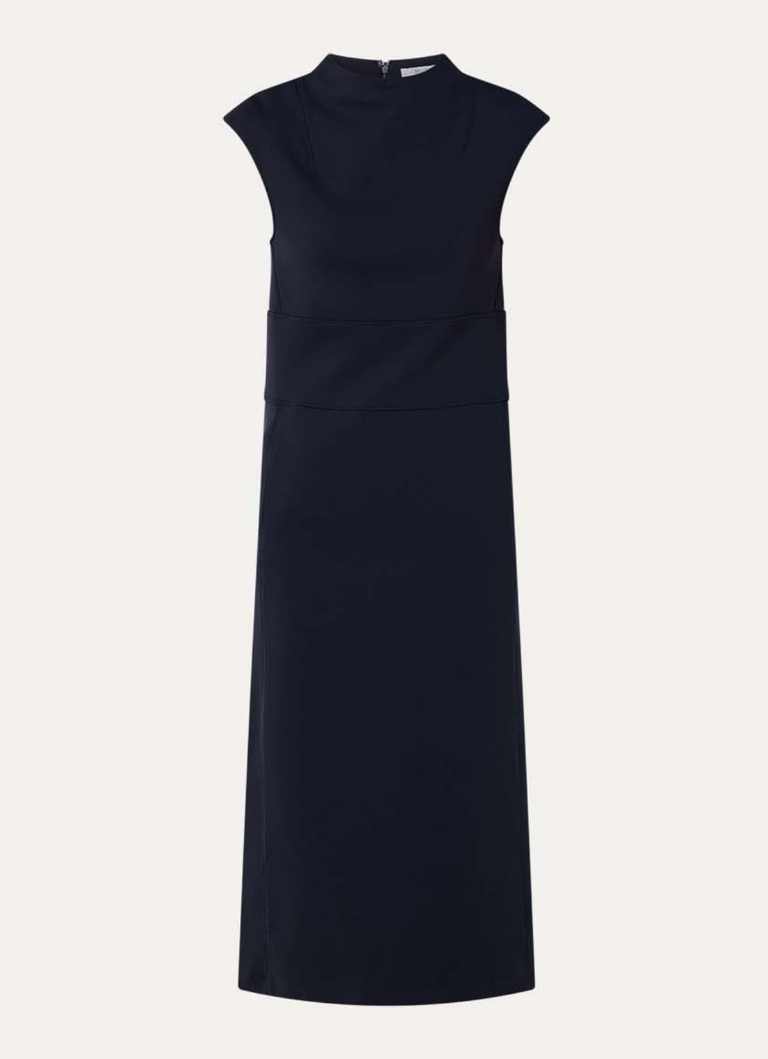 MaxMara Fatto midi jurk met steekzakken - voorkant donkerblauw