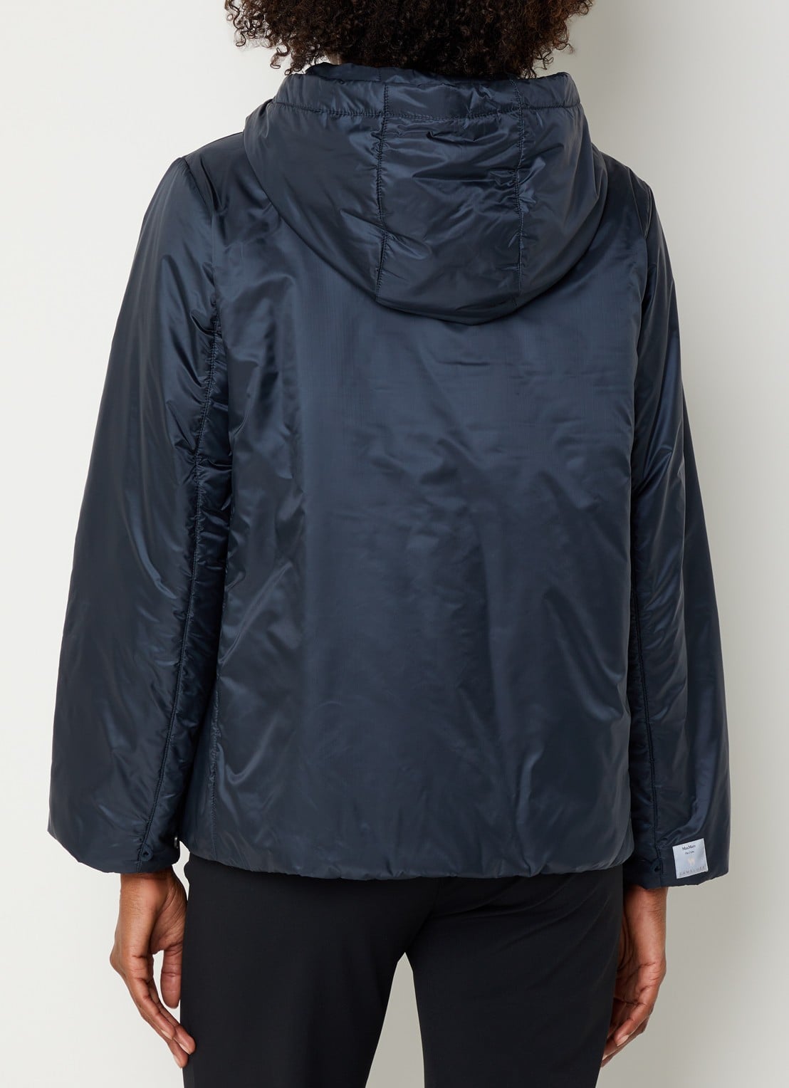 MaxMara Gewatteerde jack met steekzakken - achterkant 4 donkerblauw