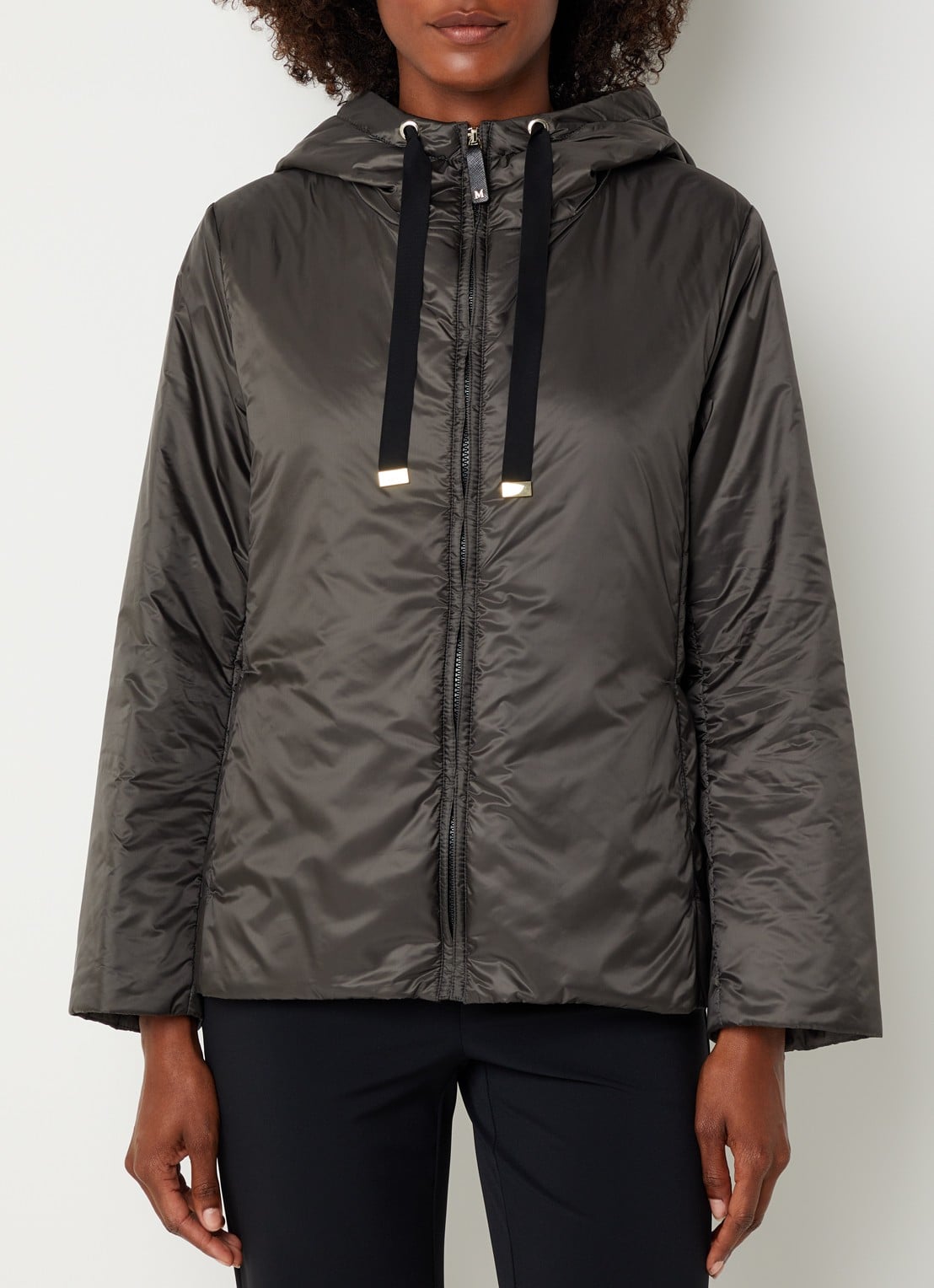 MaxMara Gewatteerde jack met steekzakken - detail 3 olijfgroen