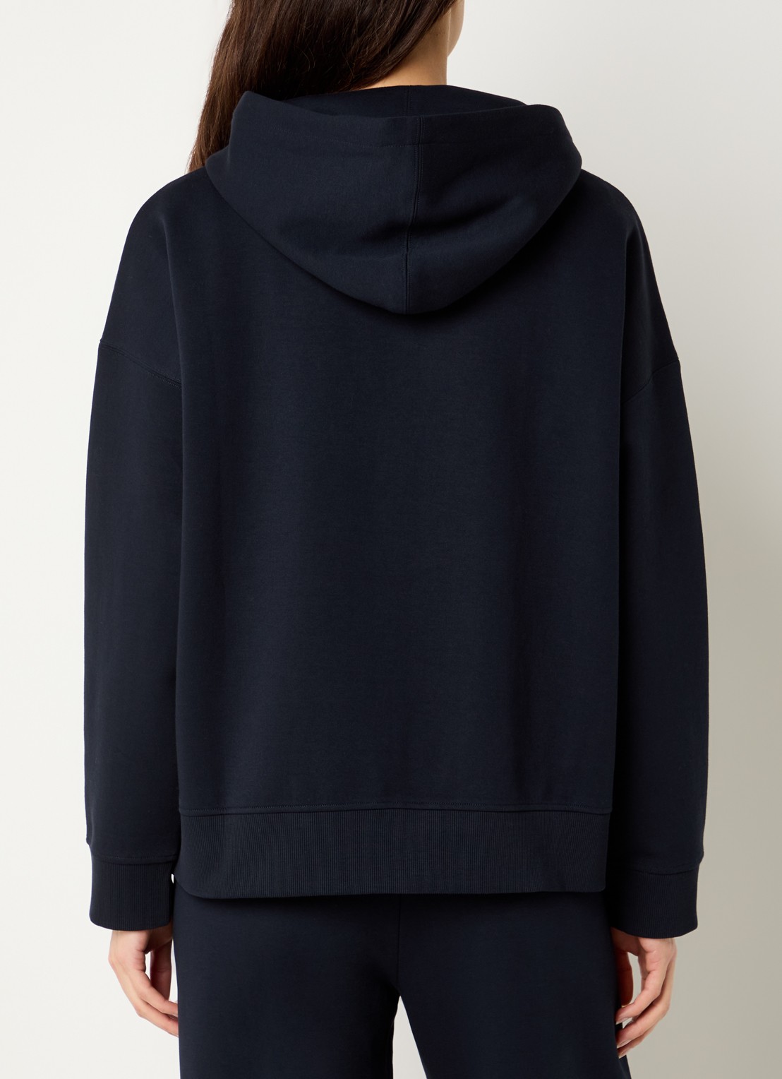 MaxMara Jour sweatvest met capuchon  - achterkant 5 donkerblauw