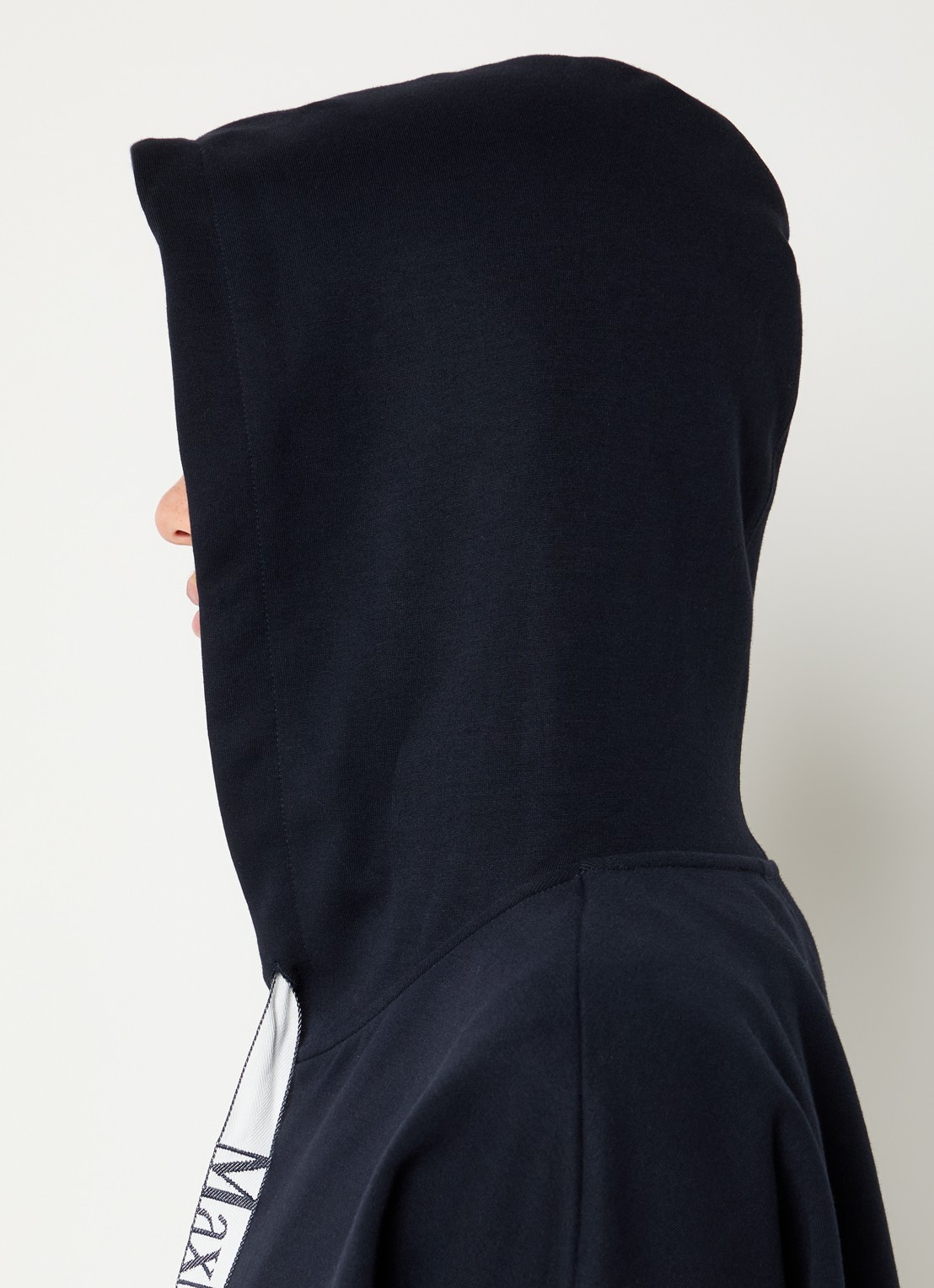 MaxMara Jour sweatvest met capuchon  - detail 4 donkerblauw