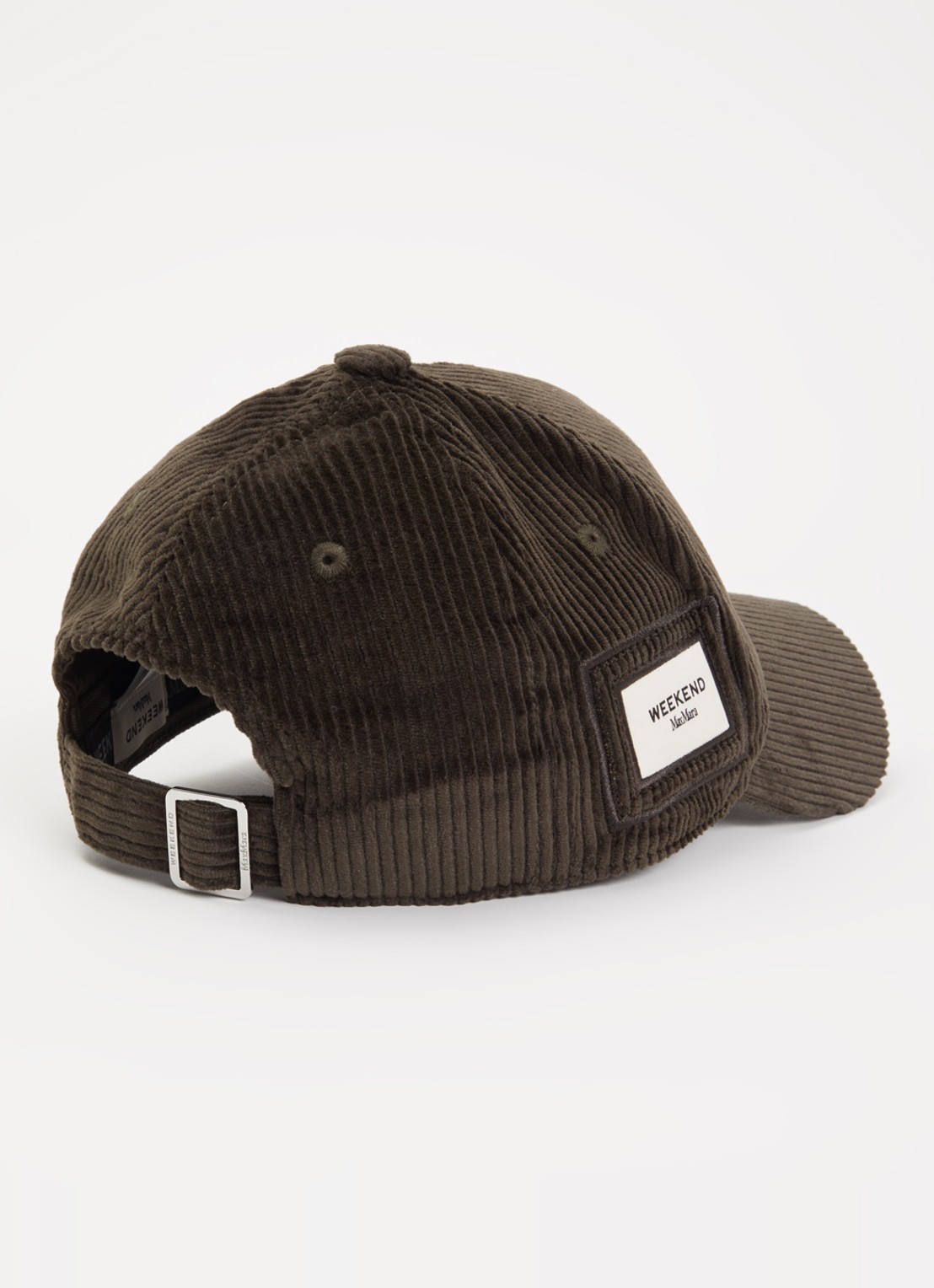 MaxMara Karagno pet van corduroy met logo - detail bronsgroen