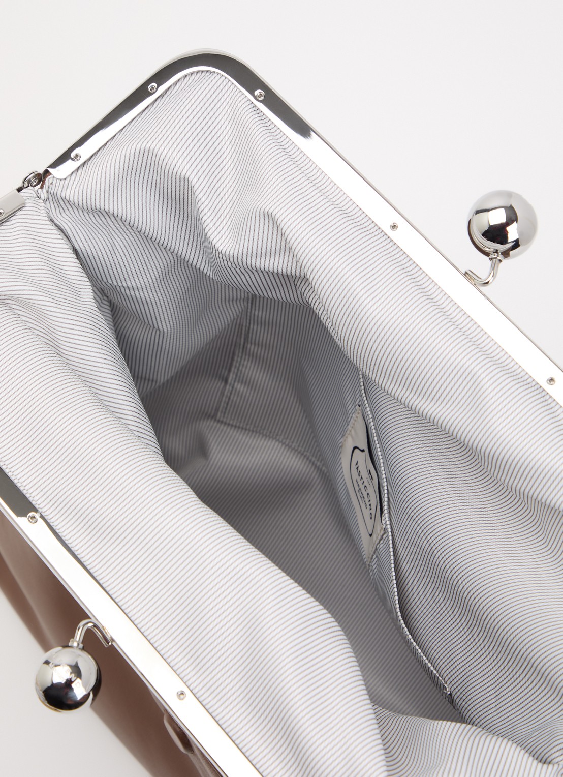 MaxMara Pasticcino schoudertas van schapenleer met afneembare schouderriem - detail 3 bruin