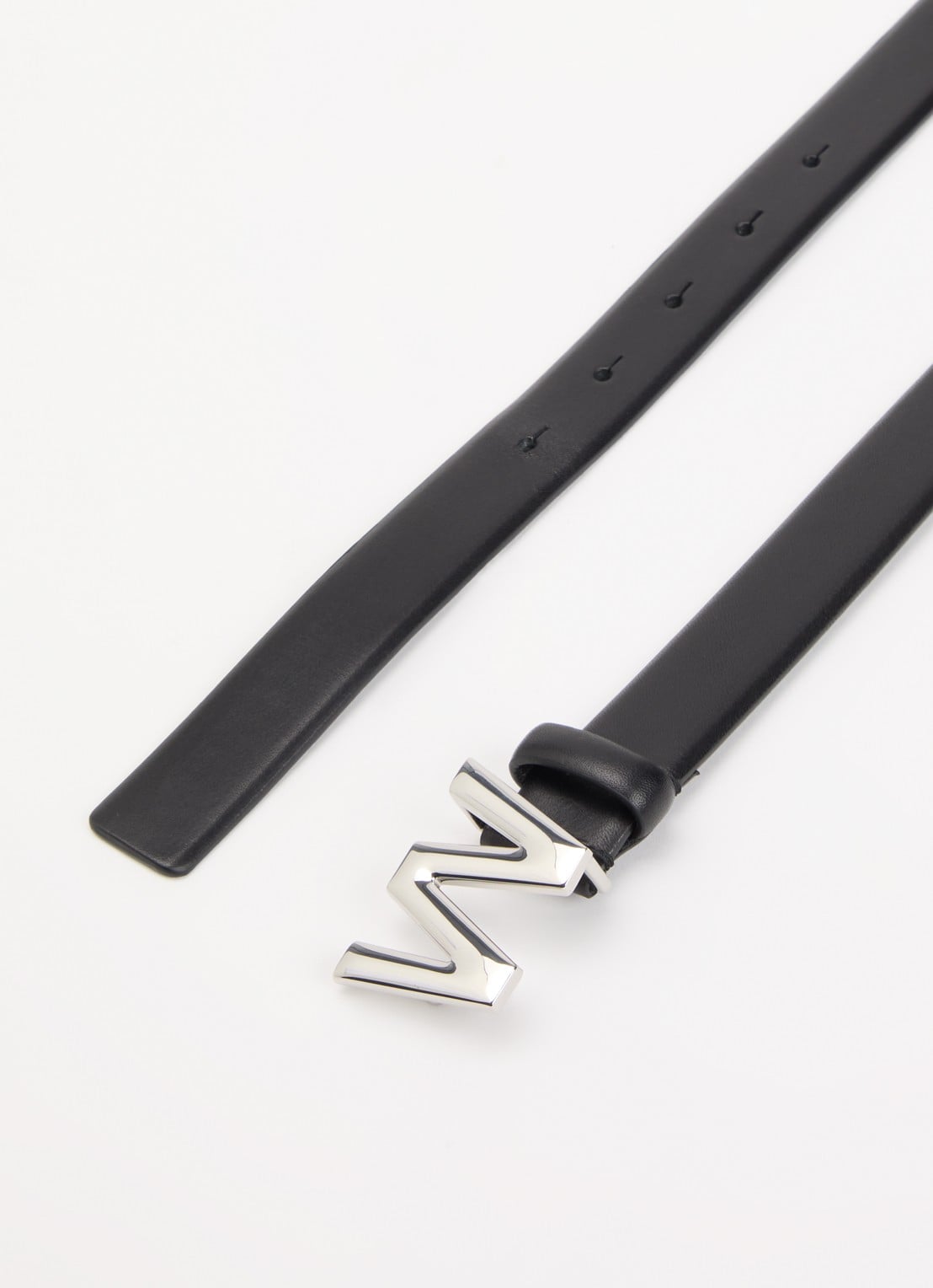 MaxMara Riem van leer - detail 2 zwart