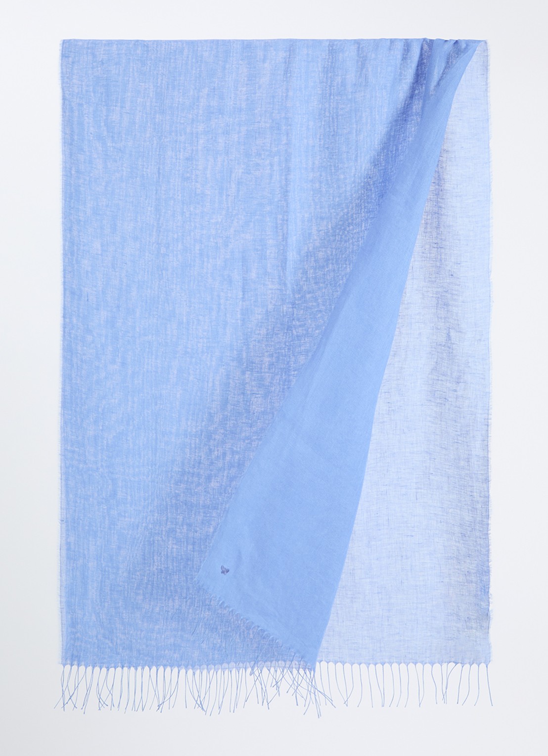 MaxMara Sjaal 189 x 70 cm - detail blauw