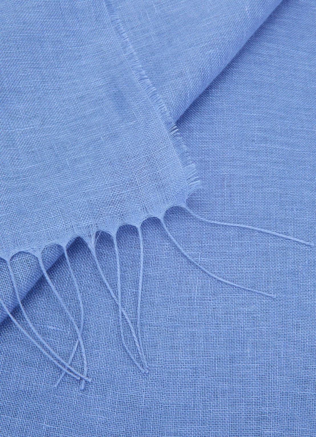 MaxMara Sjaal 189 x 70 cm - detail 2 blauw