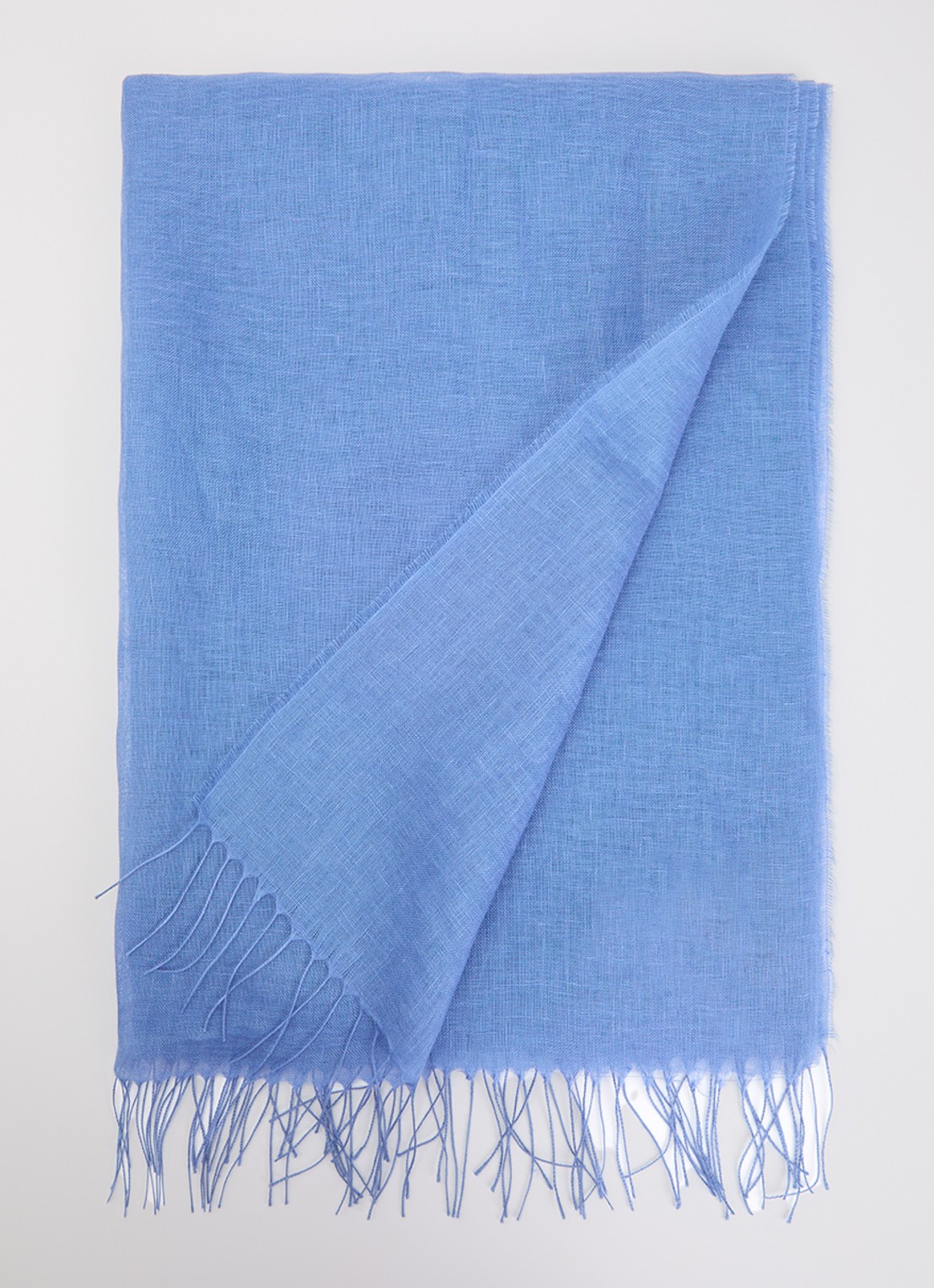 MaxMara Sjaal 189 x 70 cm - voorkant 3 blauw
