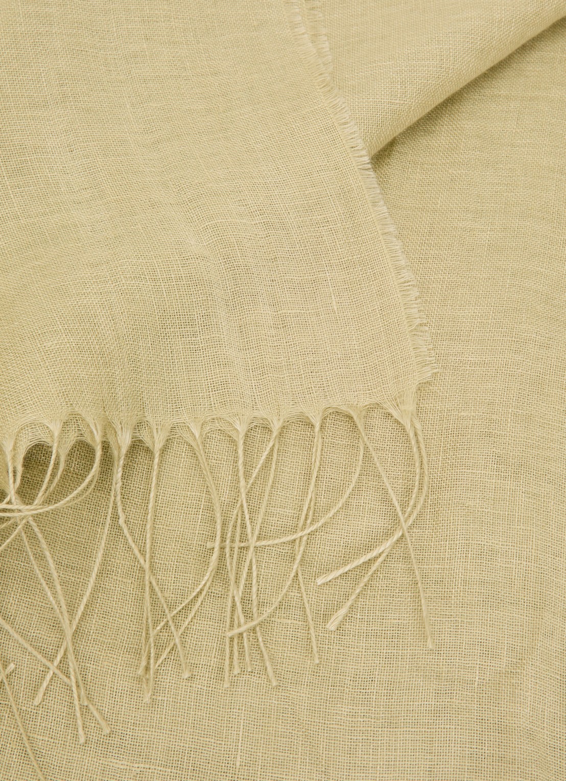 MaxMara Sjaal 189 x 70 cm - detail 3 mosgroen