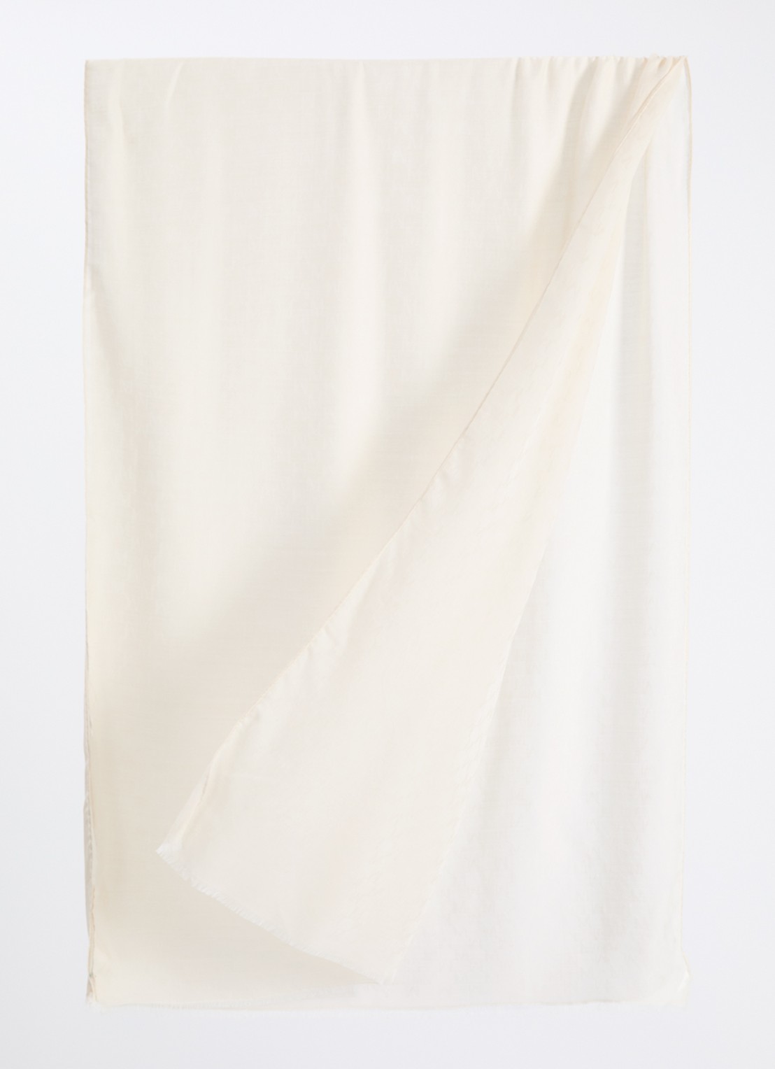 MaxMara Sjaal 190 x 70 cm - detail gebroken wit