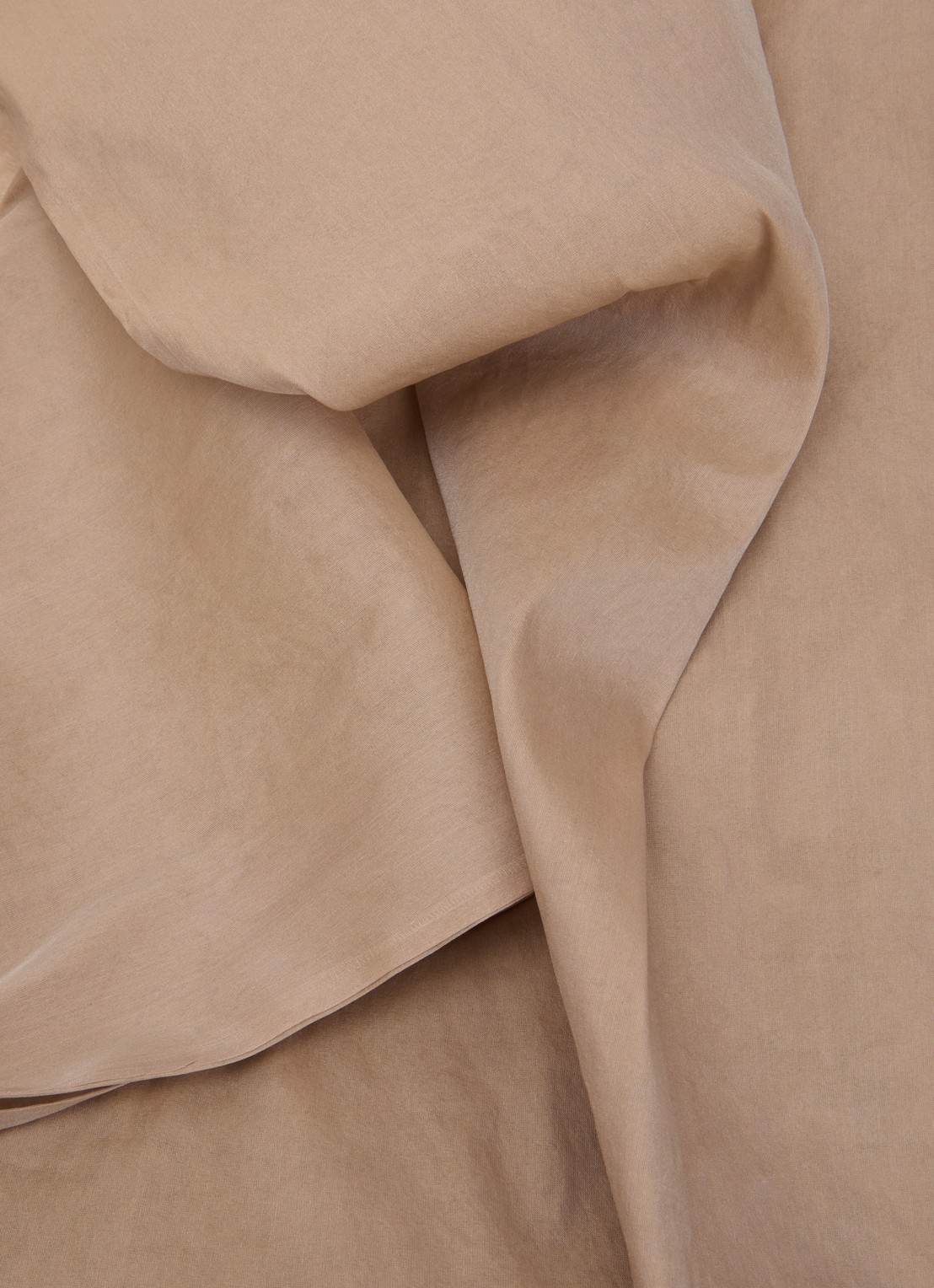 MaxMara Sjaal in zijdeblend 210 x 48 cm  - detail 2 zand