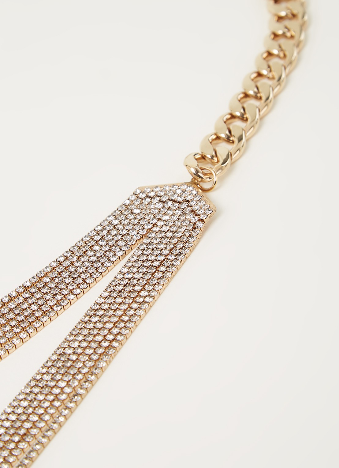 MaxMara Veruska statement ketting met strass - detail 3 goud