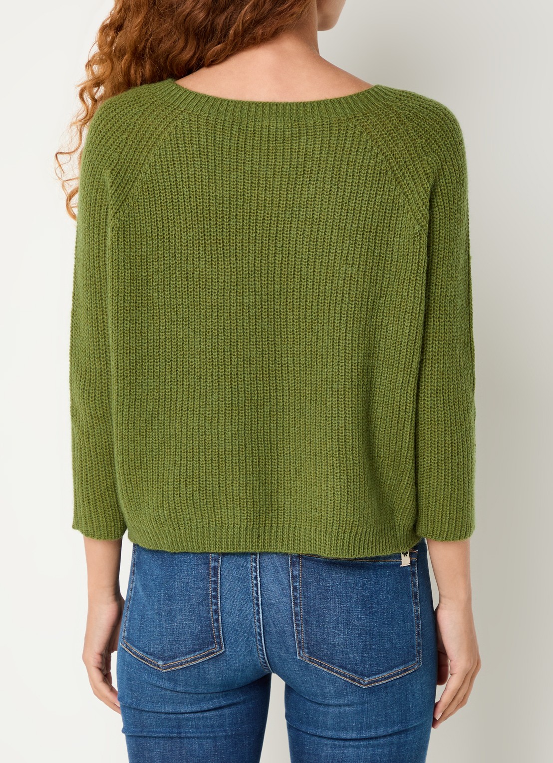 MaxMara Xeno grofgebreide trui - achterkant groen
