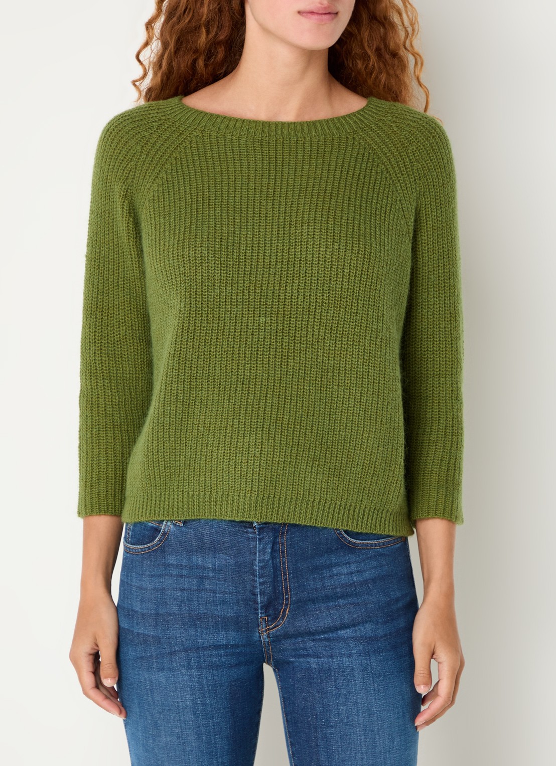 MaxMara Xeno grofgebreide trui - detail 4 groen