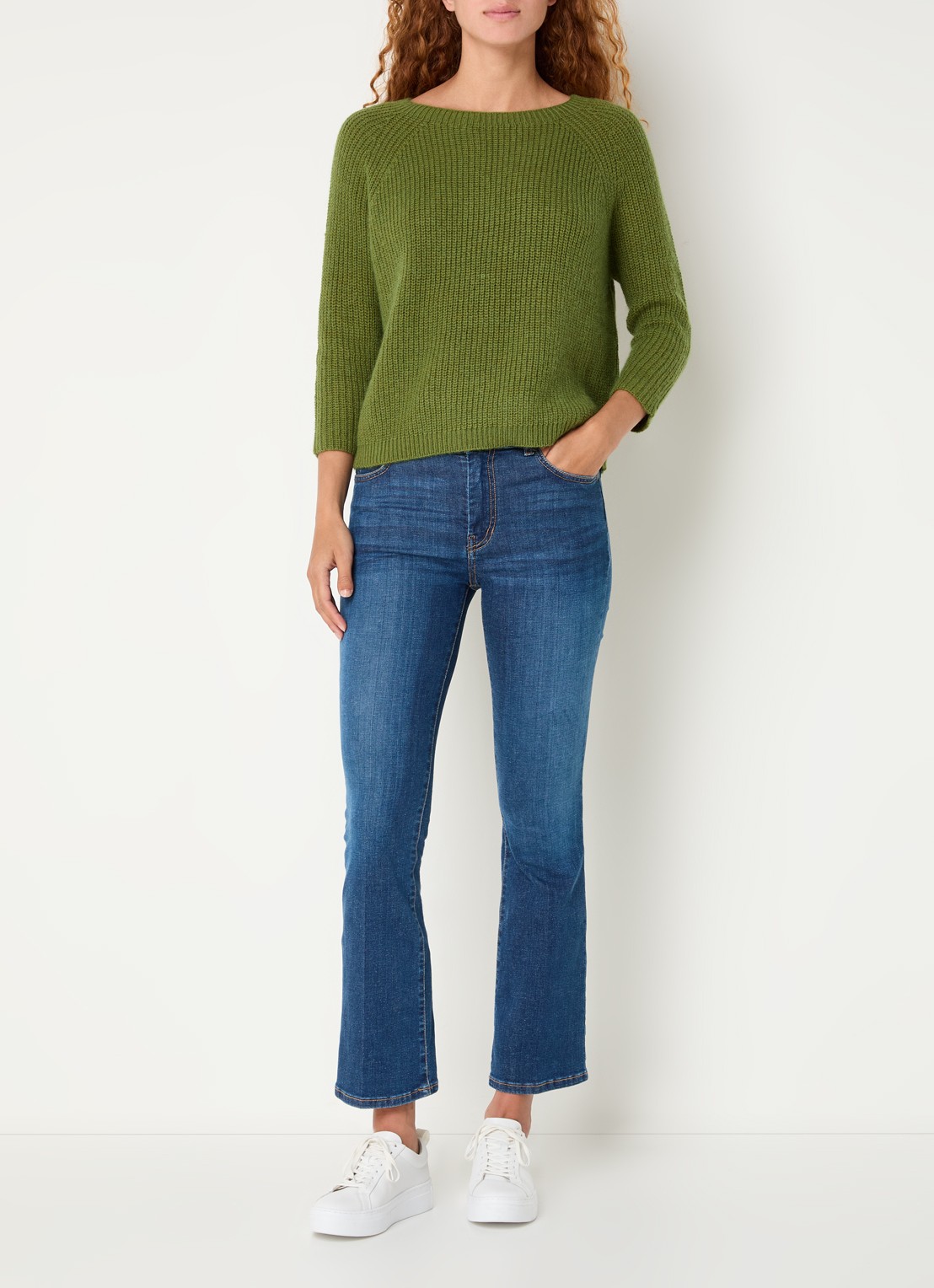 MaxMara Xeno grofgebreide trui - voorkant 3 groen