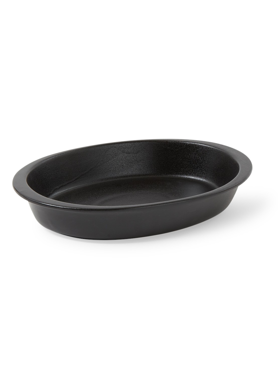 Maxwell & Williams Caviar Black ovenschaal 35 cm  - voorkant 2 zwart