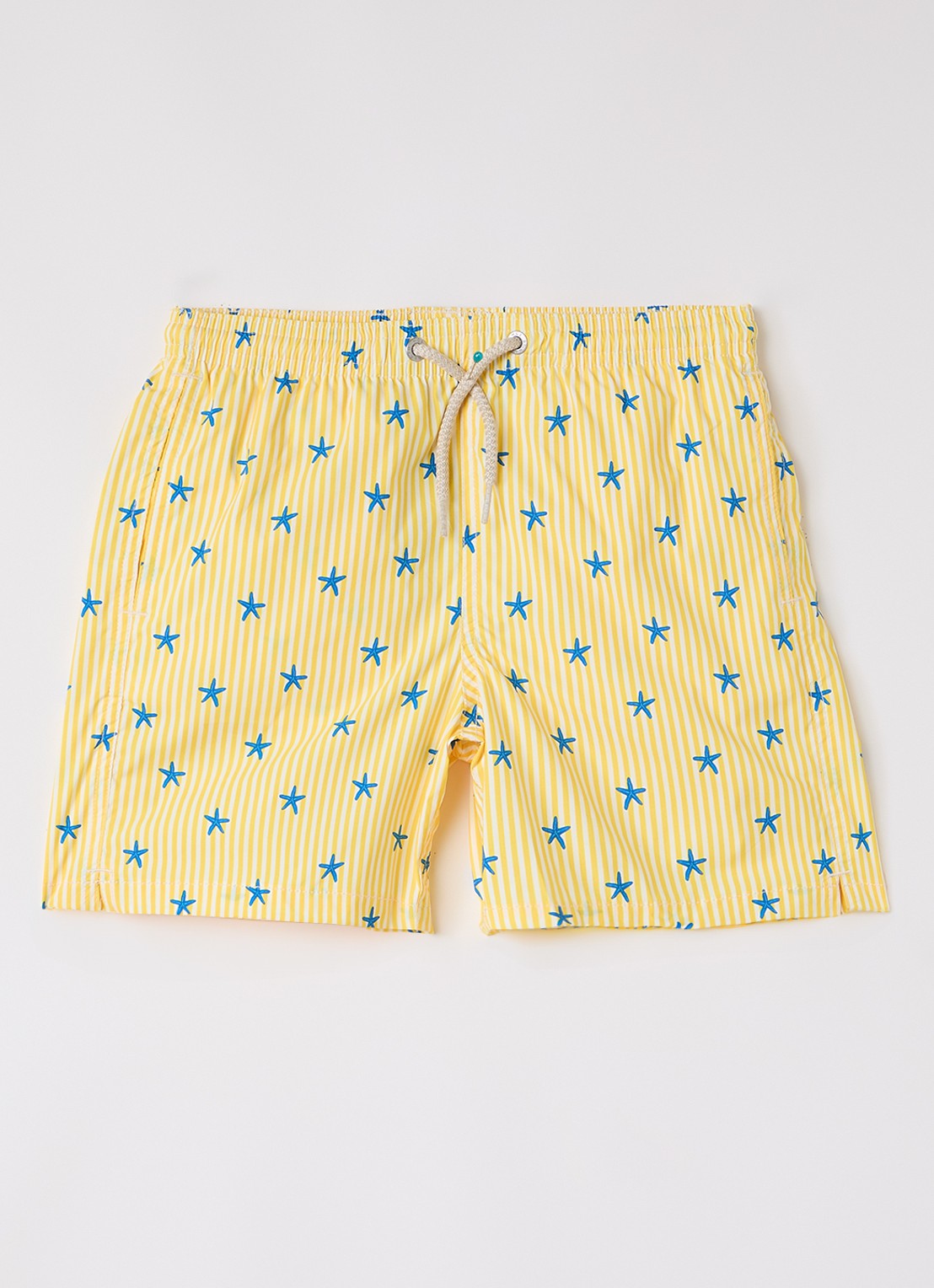 MC2 Saint Barth Jean zwemshorts met print - voorkant geel