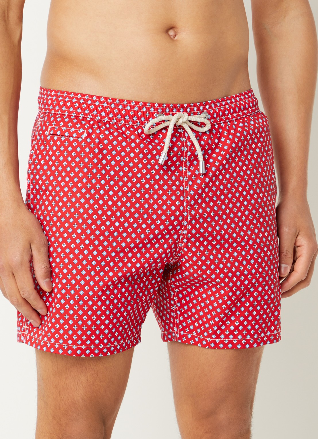 MC2 Saint Barth Lighting zwemshorts met print - detail rood