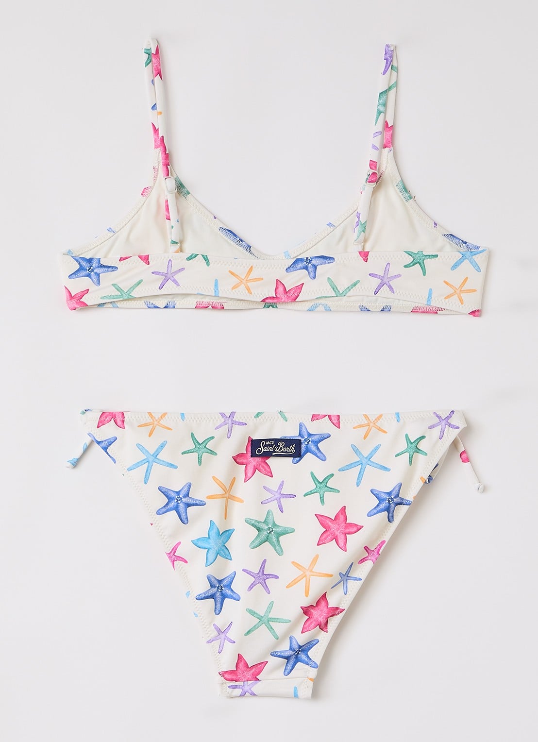 MC2 Saint Barth Paloma bikiniset met print - voorkant 2 gebroken wit
