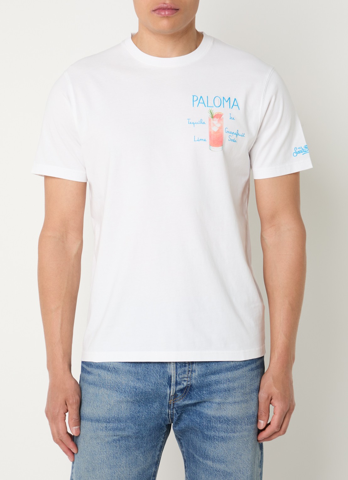 MC2 Saint Barth Paloma T-shirt met print - detail wit