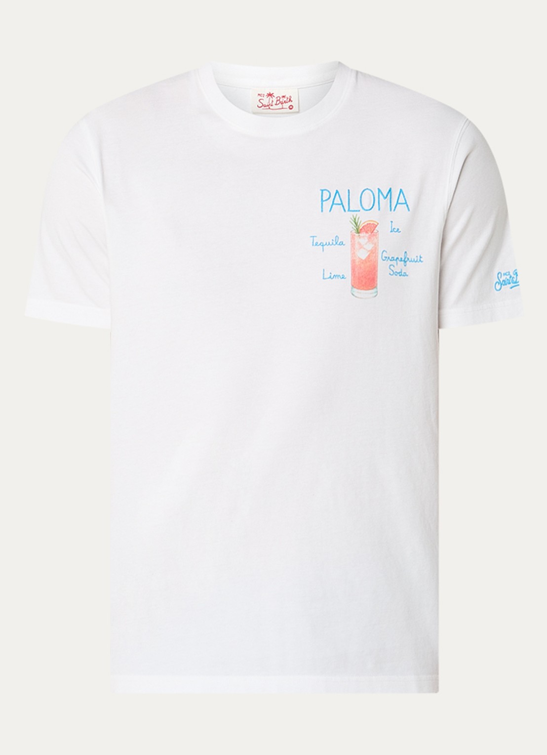 MC2 Saint Barth Paloma T-shirt met print - voorkant 2 wit