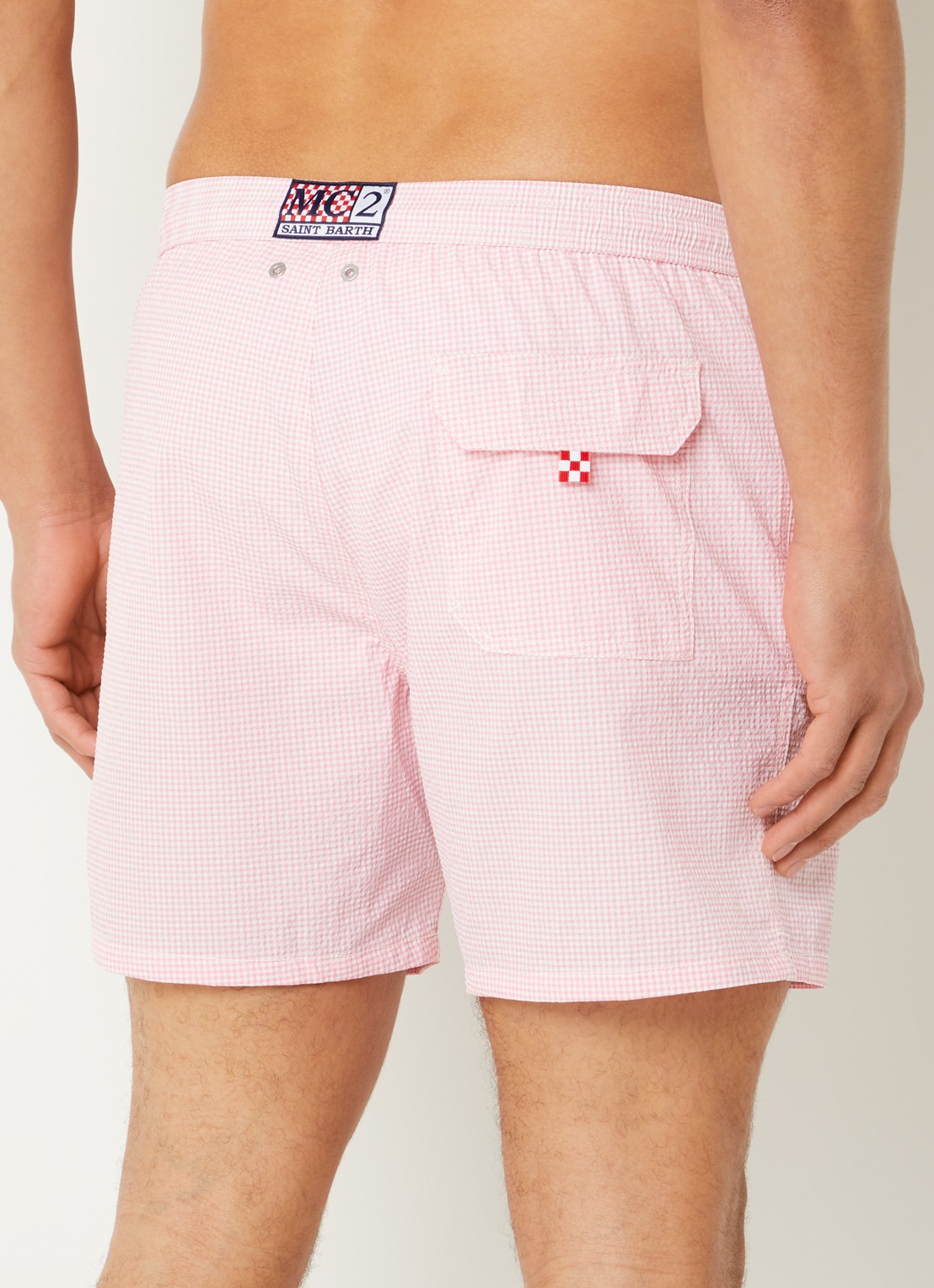 MC2 Saint Barth Patmos zwemshorts met print - achterkant 3 roze