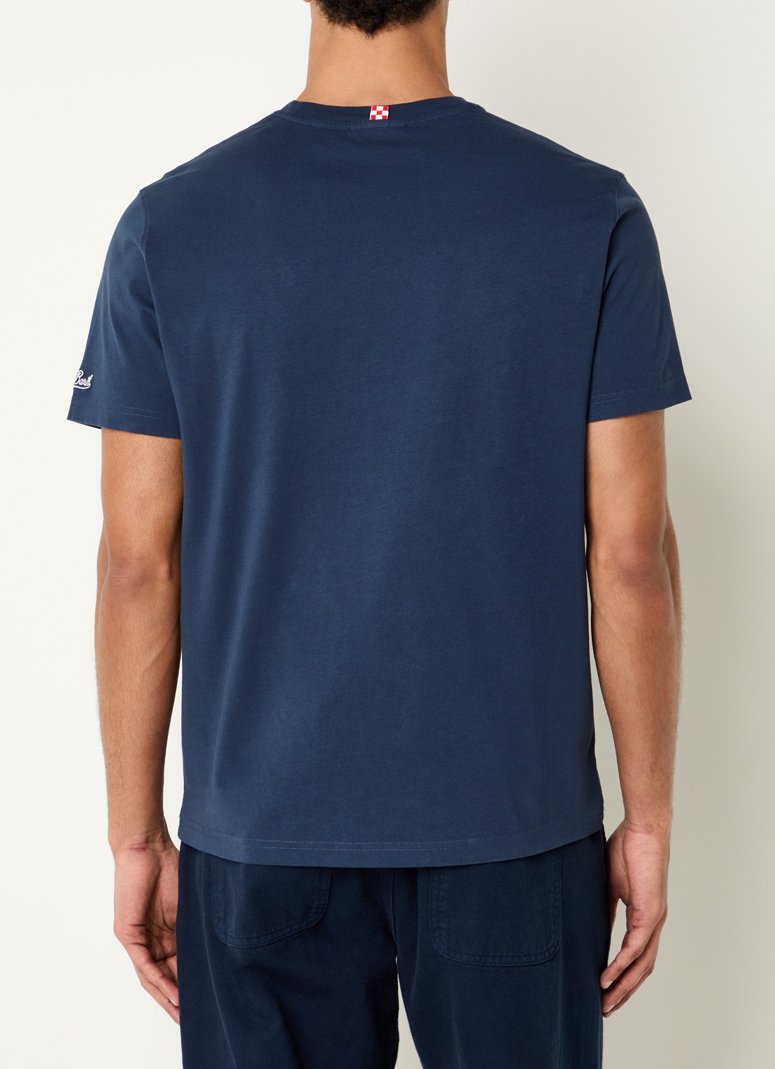 MC2 Saint Barth T-shirt met borduring - achterkant 3 blauw