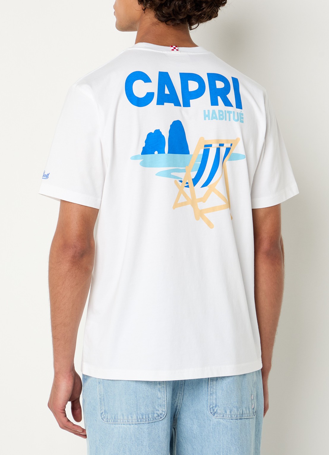 MC2 Saint Barth T-shirt met front- en backprint - detail 2 wit