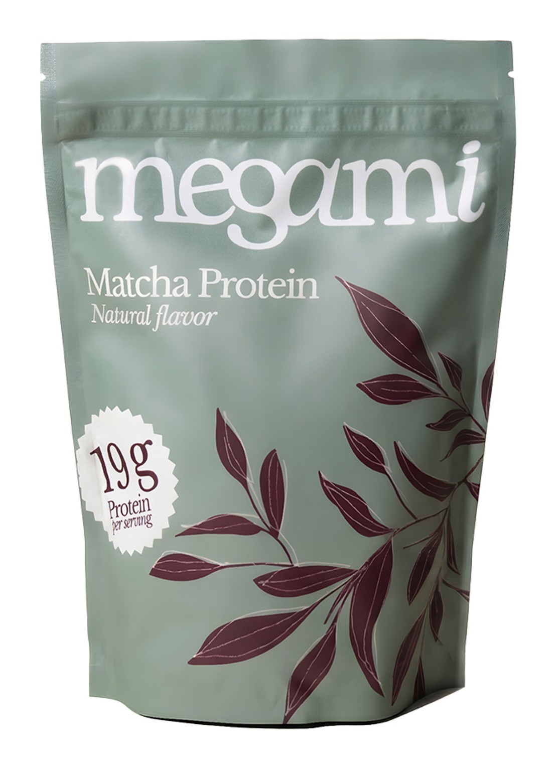 MEGAMI Matcha eiwitpoeder 500 gram - voorkant undefined