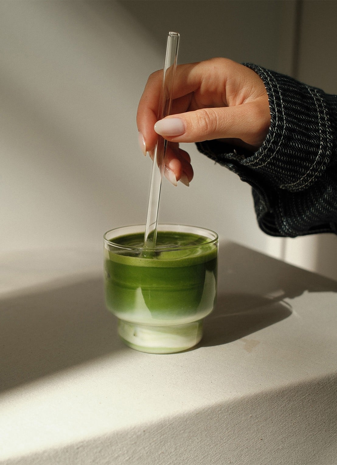 MEGAMI Matcha glas - voorkant 4 transparant