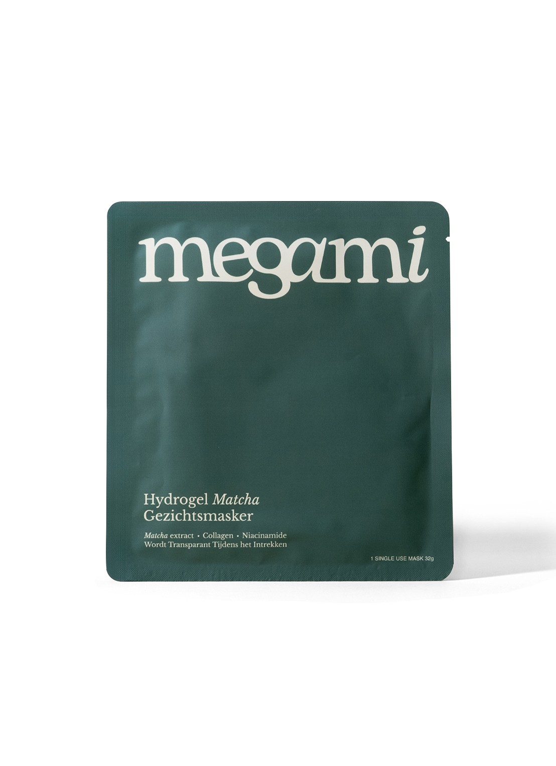 MEGAMI Matcha Mask - gezichtsmasker  - voorkant undefined