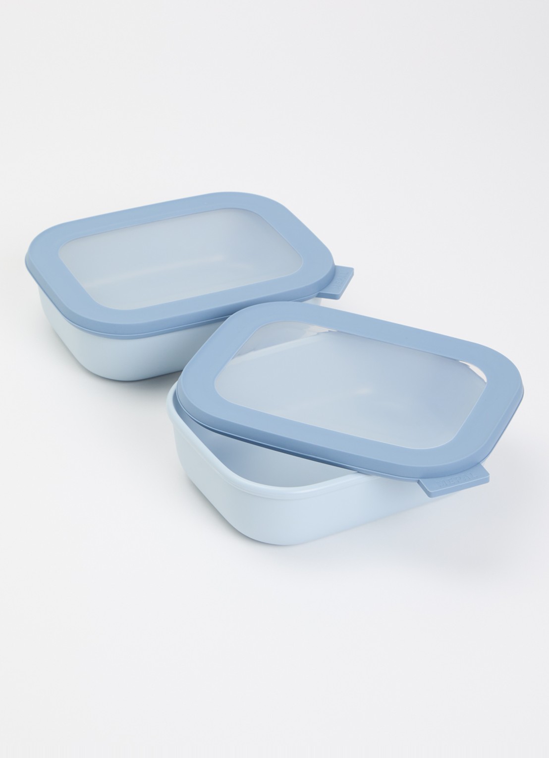Mepal Cirqula vershouddoos set van 2 - voorkant 2 blauw