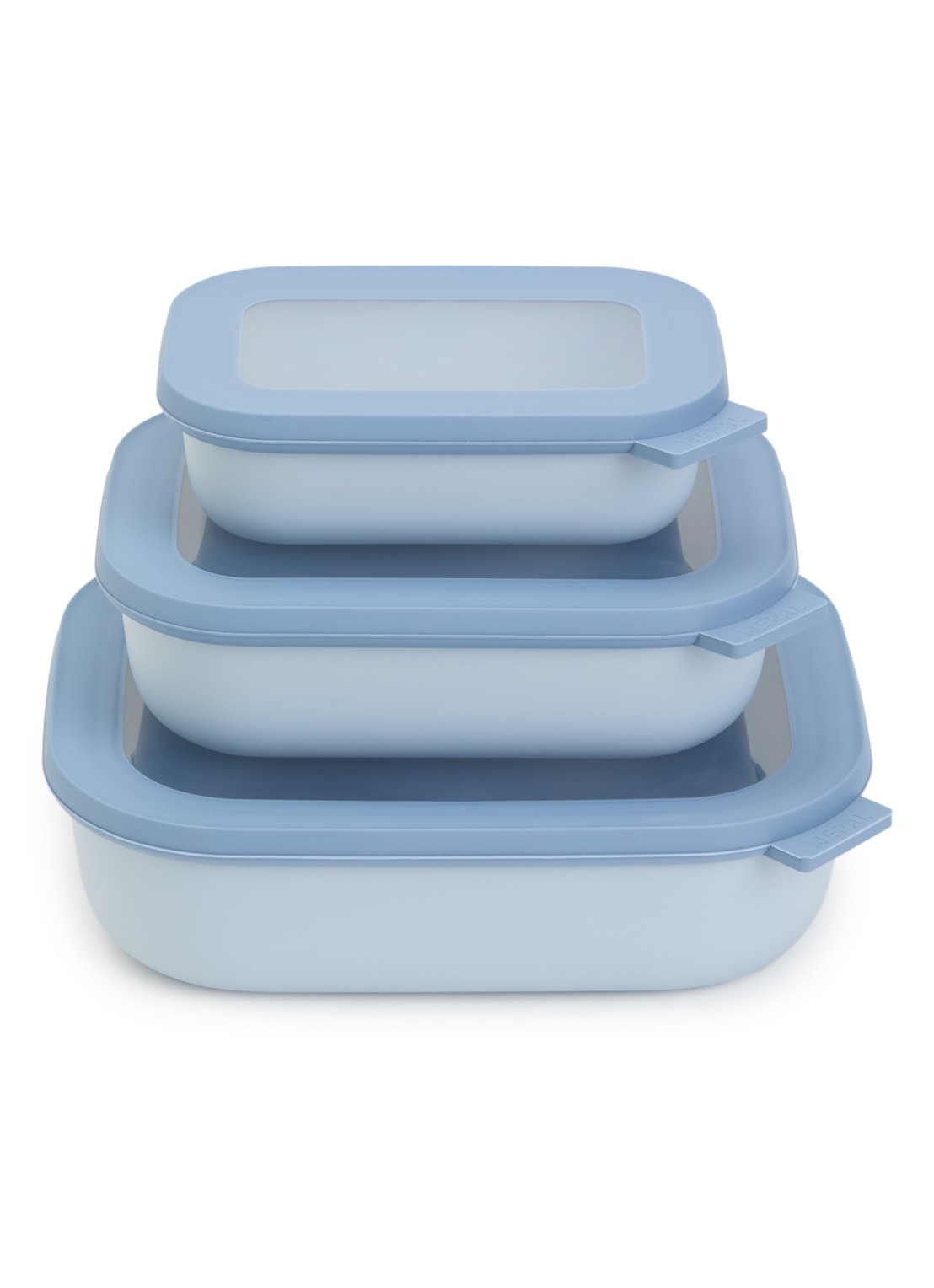 Mepal Cirqula vershouddoos set van 3 - voorkant blauw