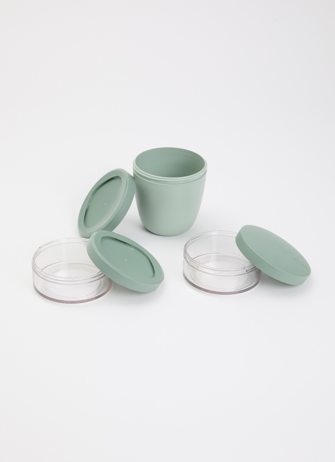 Mepal Ellipse lunchpot 3-delig - voorkant 2 lindegroen