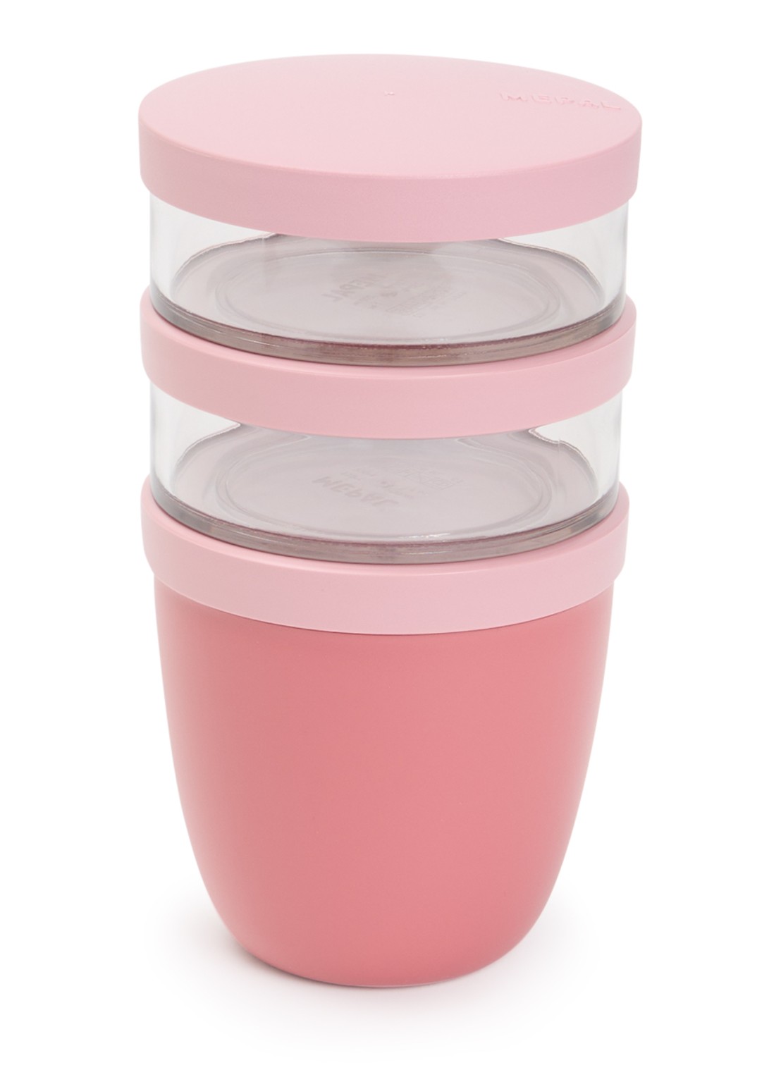 Mepal Ellipse lunchpot 3-delig - voorkant donkerroze