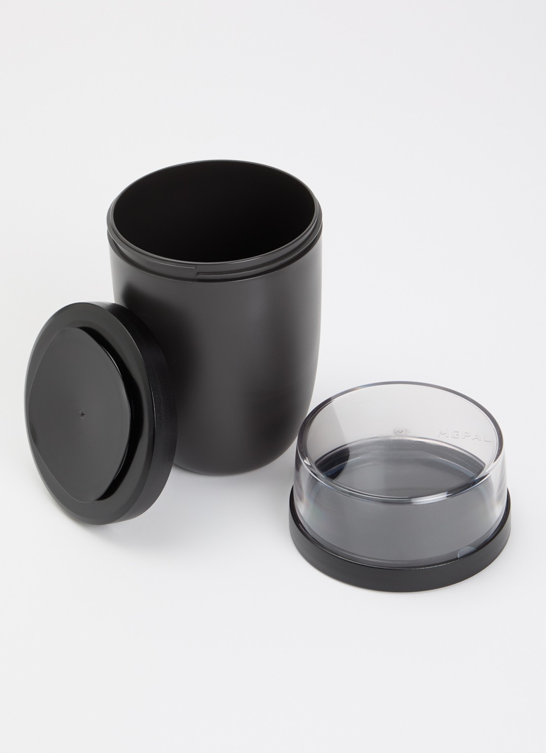 Mepal Ellipse lunchpot XL - voorkant 2 zwart