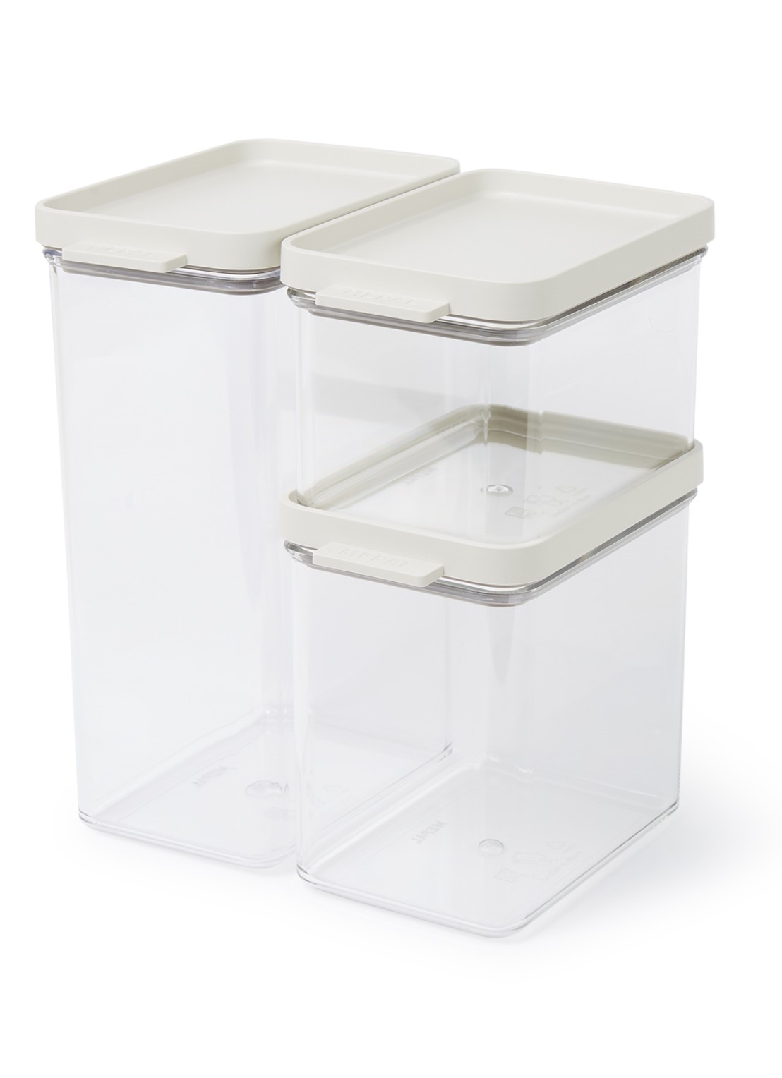 Mepal Omnia vershouddoos set van 3 - voorkant 2 lichtgrijs