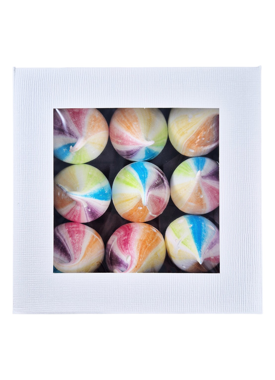 Meringue Sisters Rainbow Kusjes meringue 9 stuks - voorkant 3 undefined