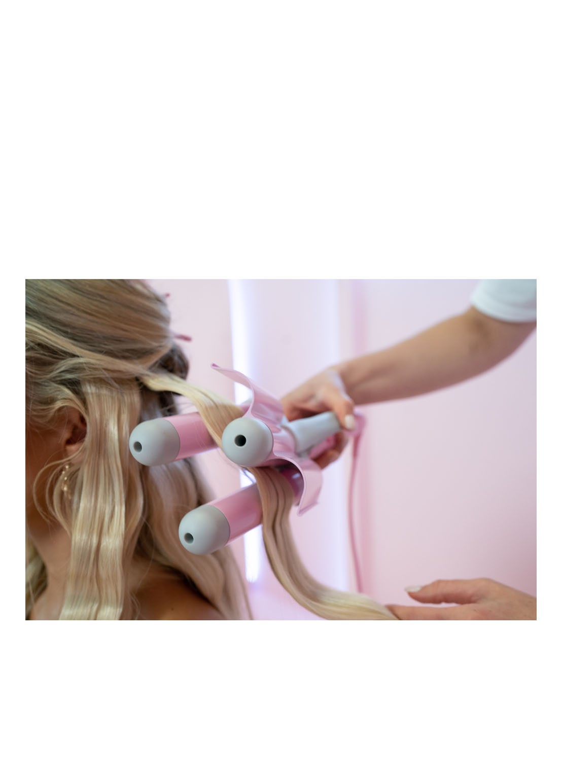 Mermade Hair Pro Waver 32 mm Pink - krultang - detail 3 roze