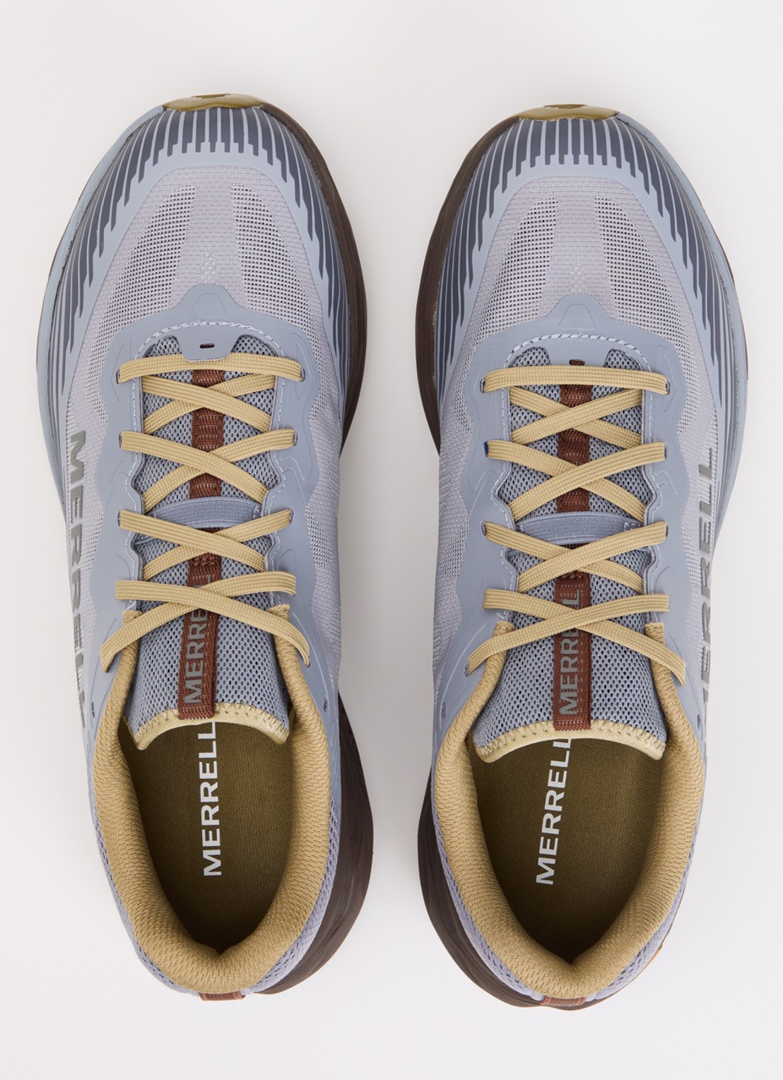 Merrell Agility Peak 6 sneaker van mesh met logo - detail 3 staalblauw