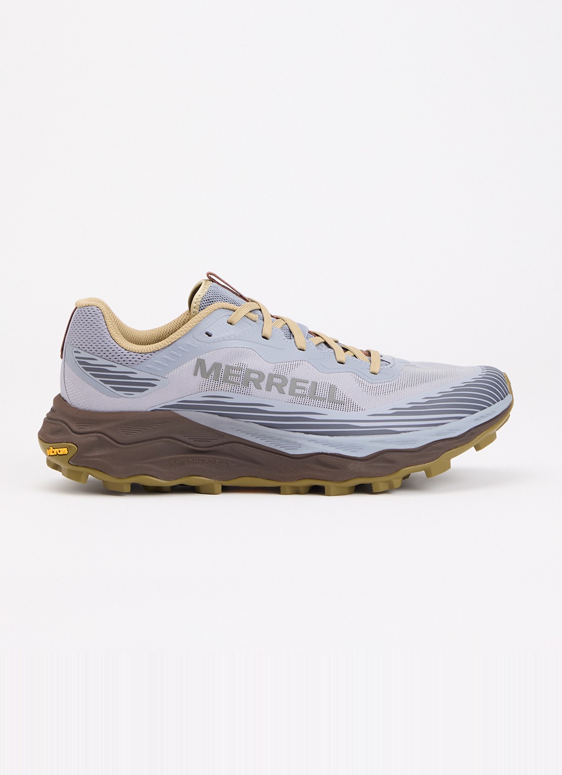 Merrell Agility Peak 6 sneaker van mesh met logo - voorkant staalblauw