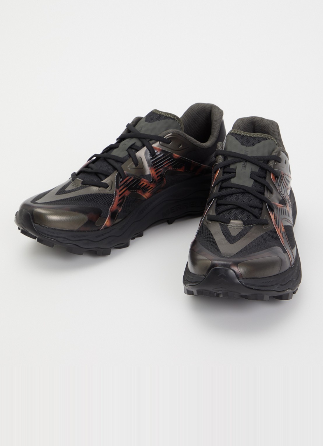 Merrell Agility Peak 6 sneaker van mesh met logo - detail zwart
